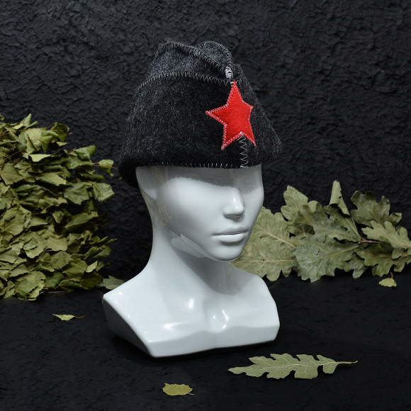 Шапка банная "Пилотка", евро